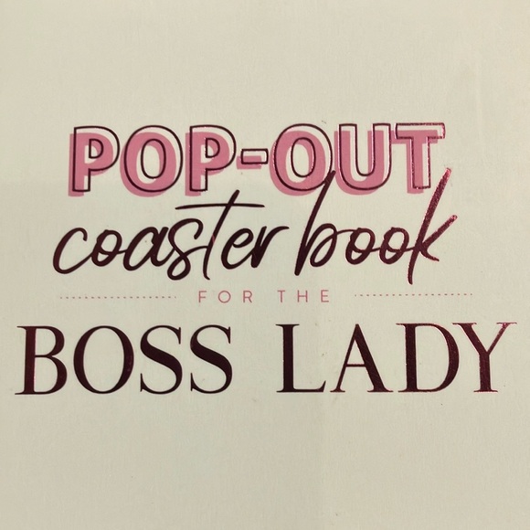 Pop-Out Coaster Book for the Boss Lady - Pink green and White - Picture 15 of 15